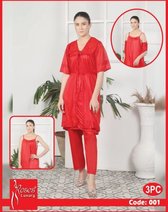 3 PC Nighty For Girls - Image 3