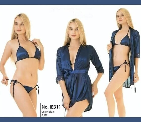 3 PC Sexy Nighty For Girls - Image 3
