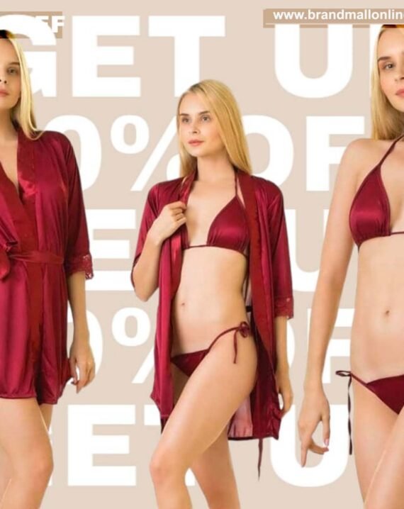 3 PC Sexy Nighty For Girls