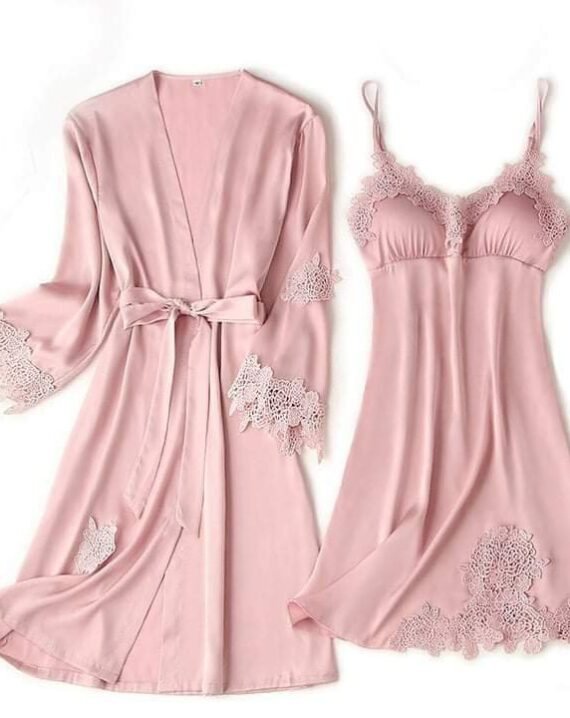 2 PC Cross Net Sexy Nighty Dresss - Image 2