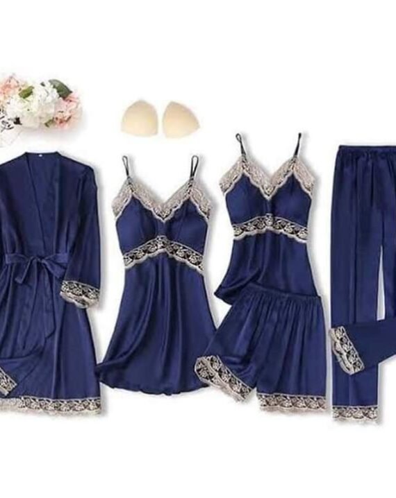 4 PC Matching lace Nighty For Women7